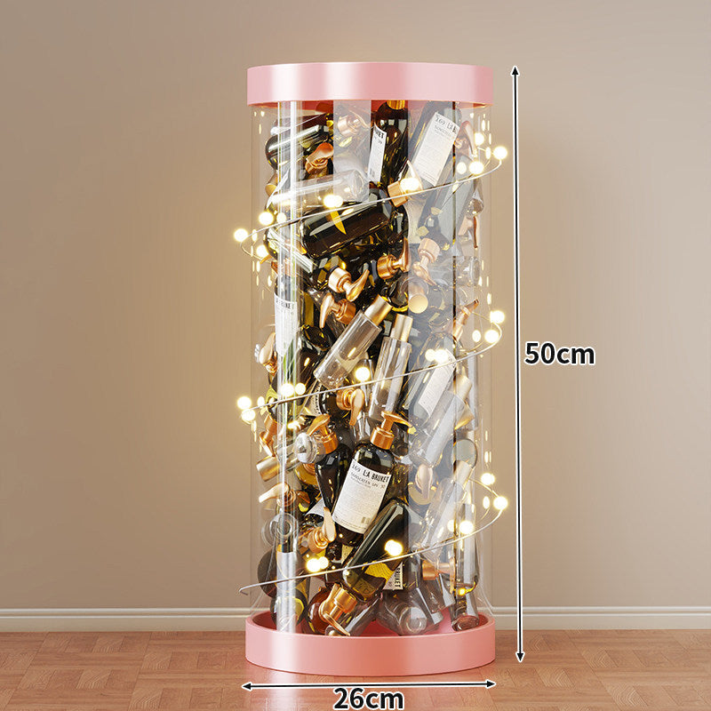 Hohe klare acryl vertikale Display-Zylinder für Mini-Parfüm- & Probeflaschen-Sammlung