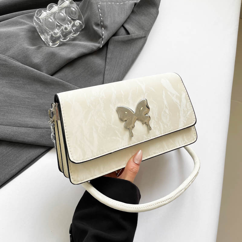 WoChic Designer Handtasche mit Schmetterling Accent Brehn