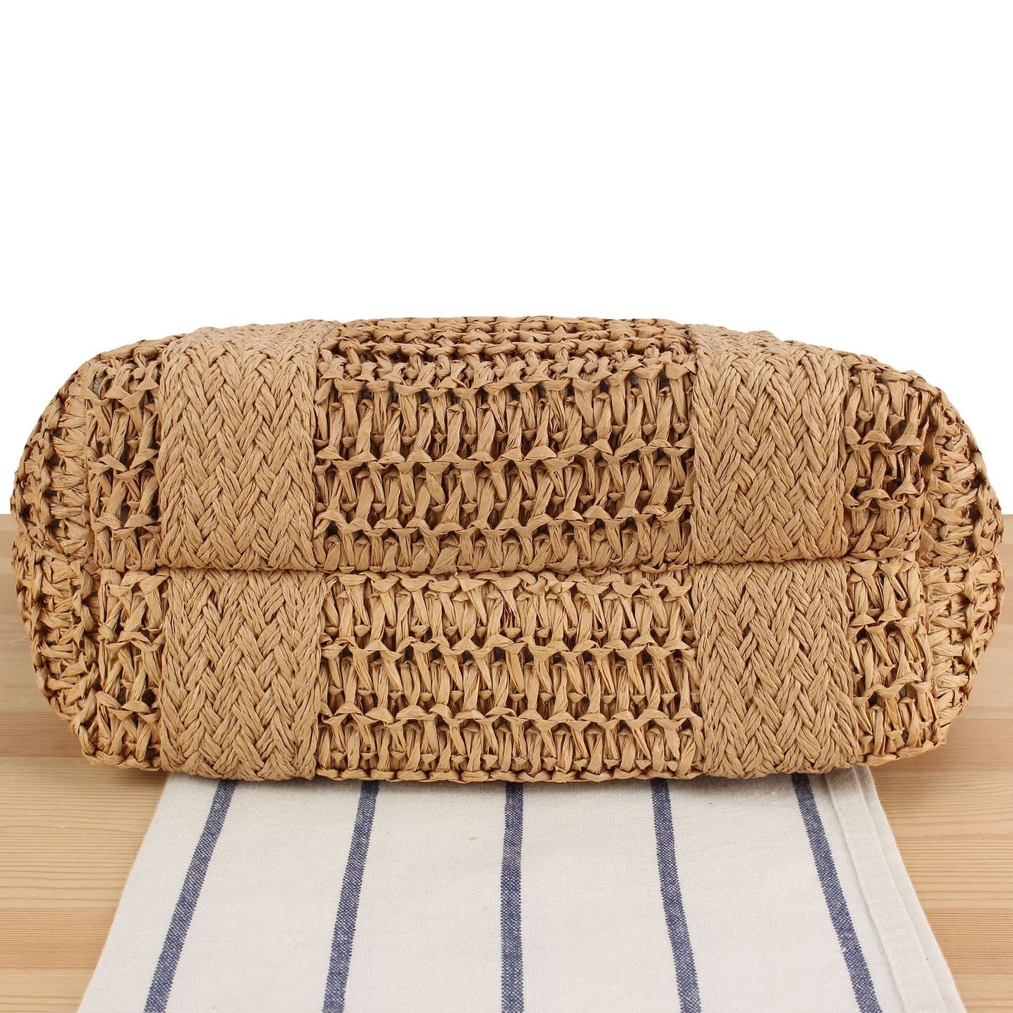 Handtasche mit Geflochtenem Design und Abnehmbaren Schulterriemen Brehn