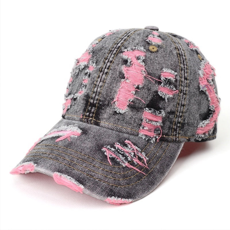 Damen distressed Denim Baseball Cap Brehn