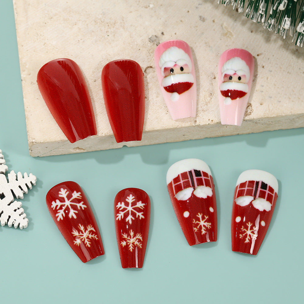Weihnachts Kunstnägel Set mit kreativen Motiven Brehn