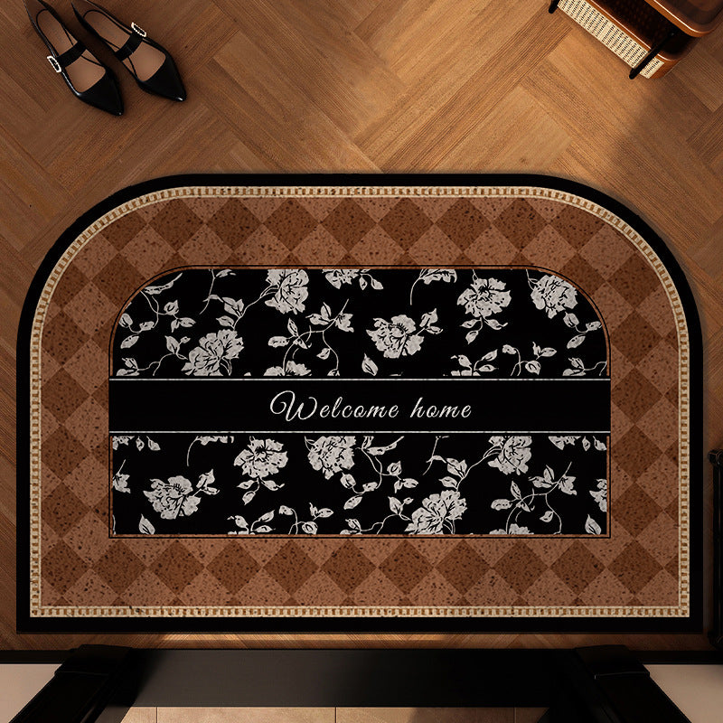 Künstlerische Blumen Fußmatte