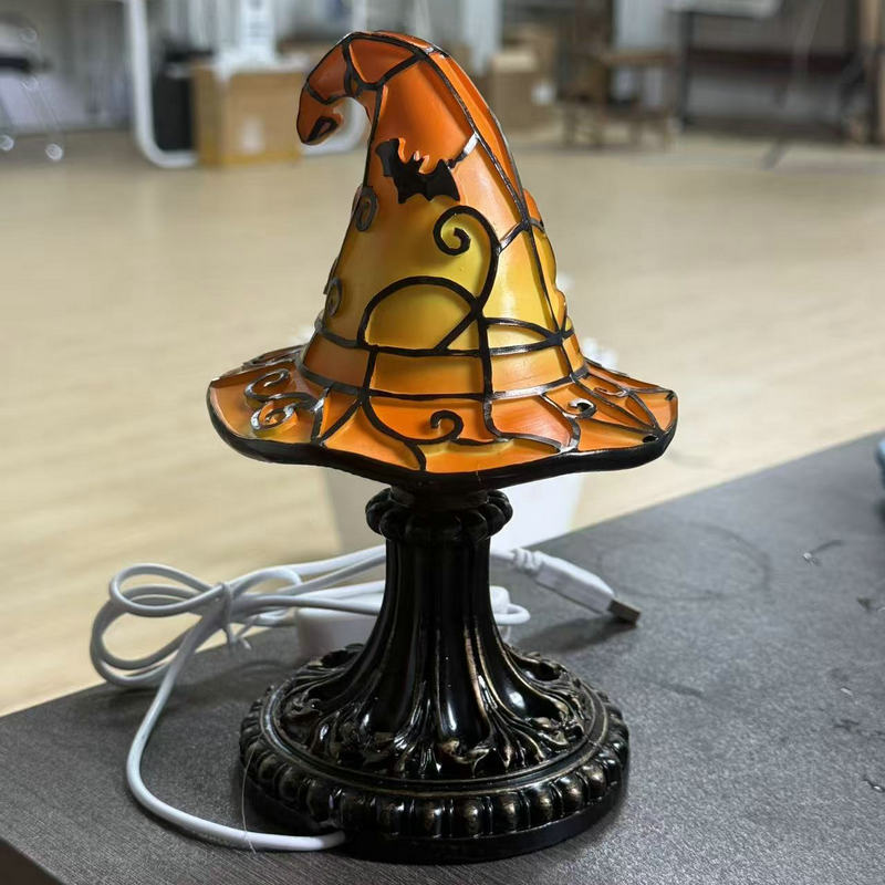 Dekorative Hexenhut Tischlampe Brehn