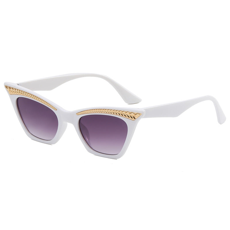 Damen Cat-Eye Sonnenbrille mit luxuriösem Detail Brehn