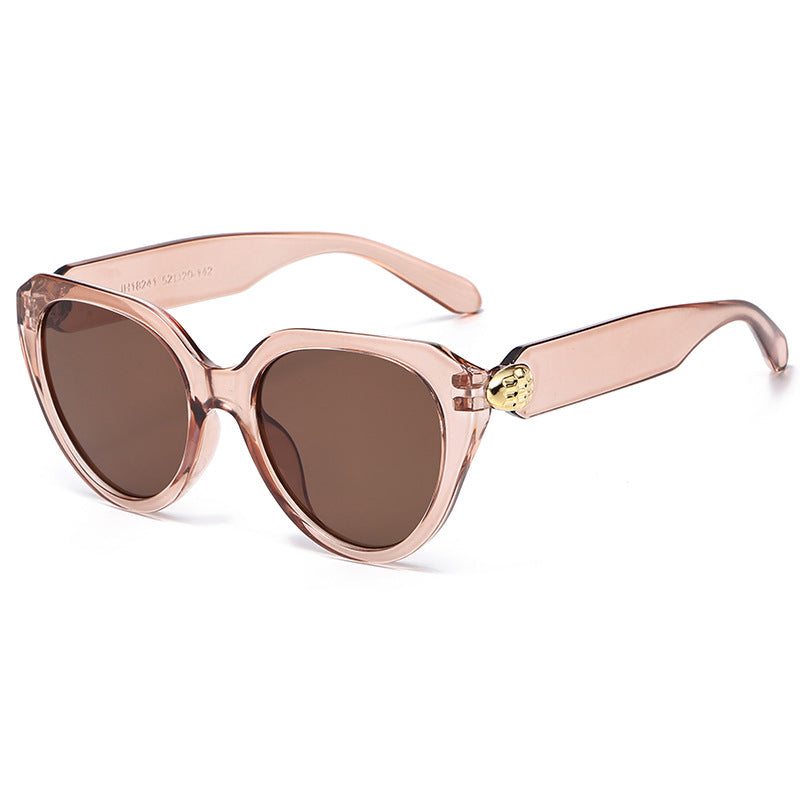 Damen Cat-Eye Sonnenbrille mit goldenen Akzenten und schützendem UV-Filter Brehn