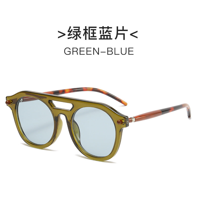 Damen exklusive Sonnenbrille mit auffälligem Schildkrötenmuster und robustem Rahmen Brehn