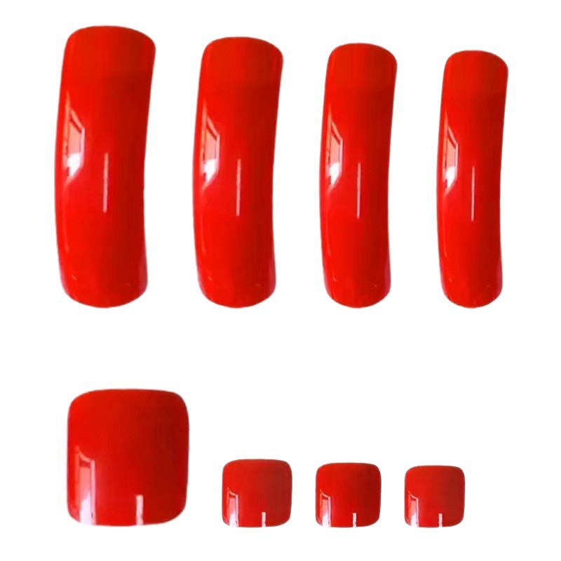 Glänzendes Langes Press-On Nagelset Brehn