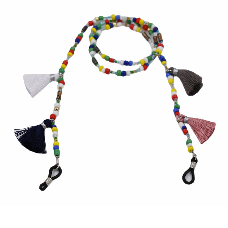 Bunte Perlen Sonnenbrillen Kette Brehn