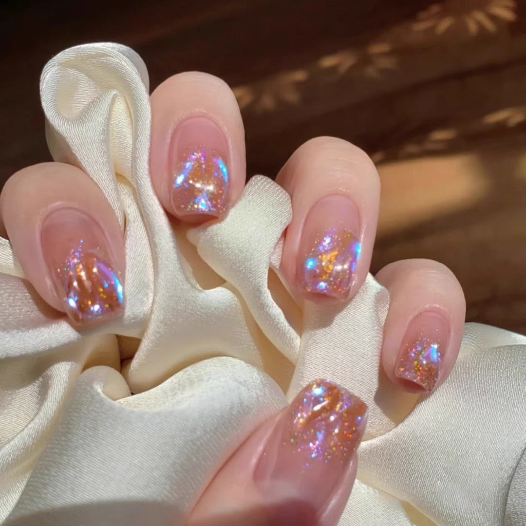 Glitzerndes Press-On Nagelkunst Set Brehn