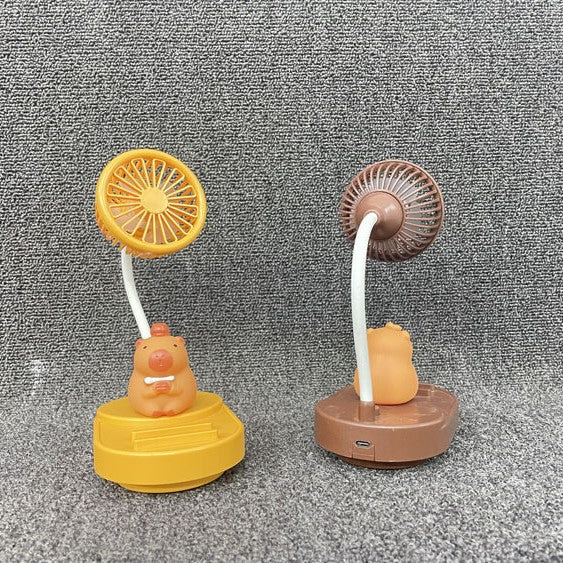 Unisex Tragbarer Handventilator im nostalgischen Kapybara-Design Brehn