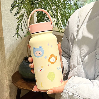 Damen Isolierflasche mit praktischer Tragelasche und verspieltem Design Brehn