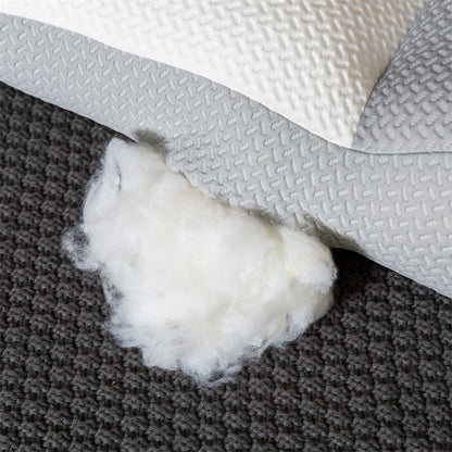 Ergonomisches Nackenstützkissen-Set mit viskoelastischer Konturform und Stützwalze