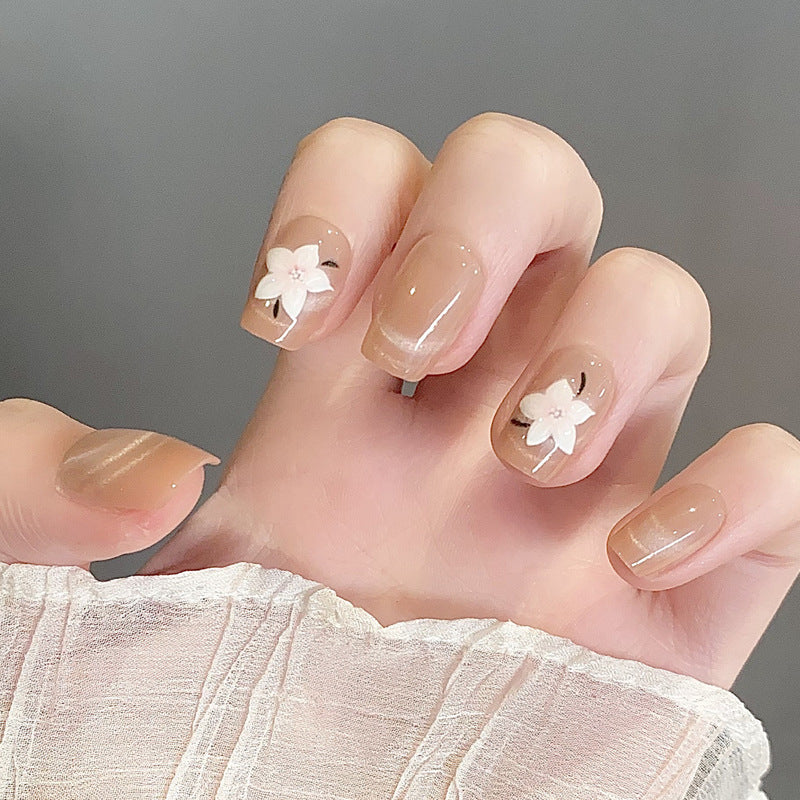 Blumen Nagelkunst Press-On Nägel Brehn