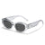 Damen Designer-Sonnenbrille im eleganten Transparentdesign Brehn