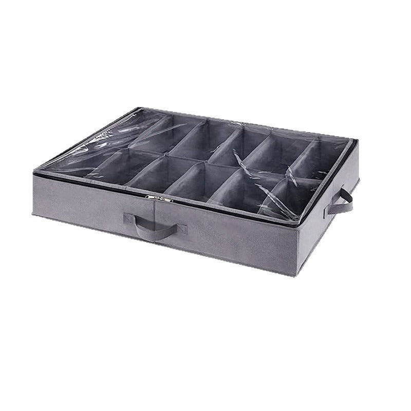 Unter-Bett Aufbewahrungsorganizerbox mit klarem Deckel