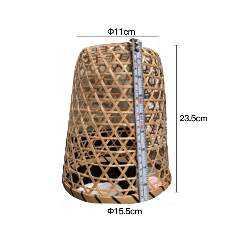Kunstvoller Rattan Tischlampenschirm Brehn
