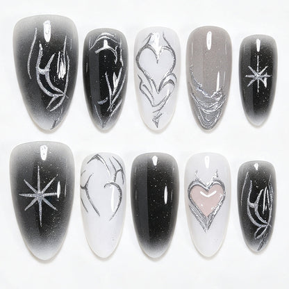Künstlerische Lange Stiletto Nagel Kunst Tipps Brehn