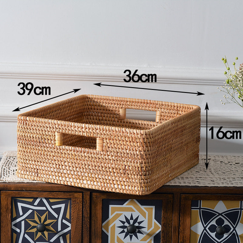 Damen rechteckiger Aufbewahrungskorb aus Naturmaterial Brehn