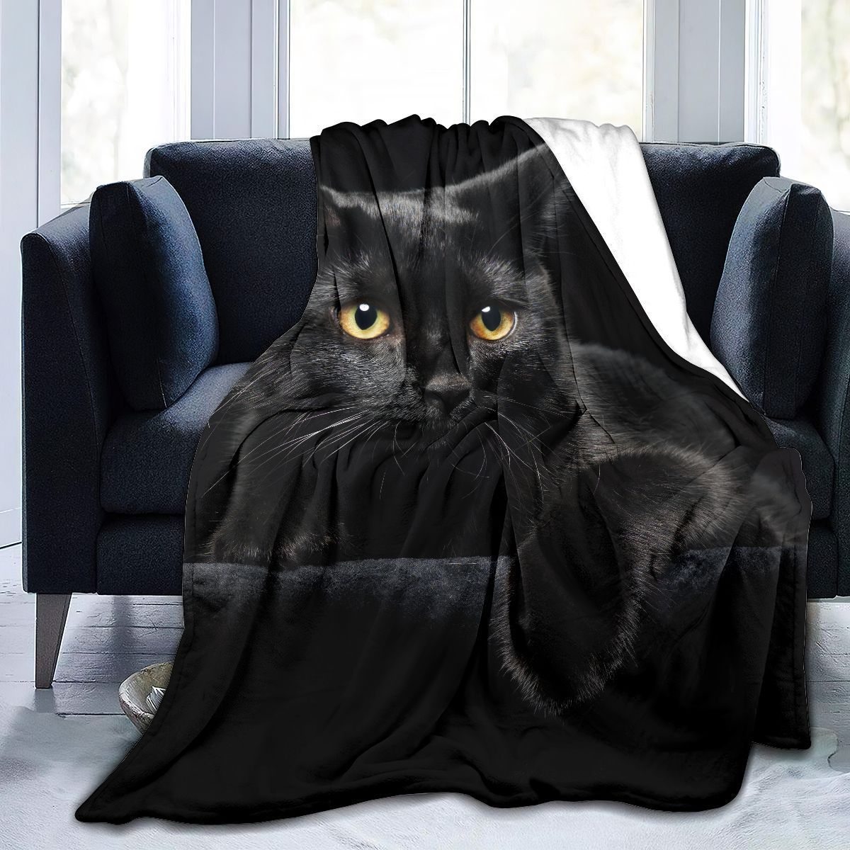 Katze-Themen Plüschdecke