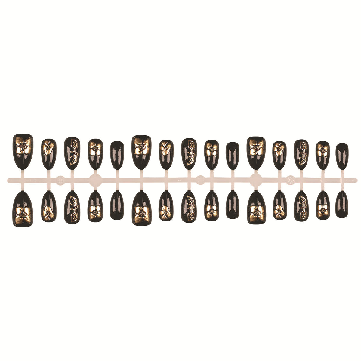 Elegantes florales Design Press-On-Nagelset