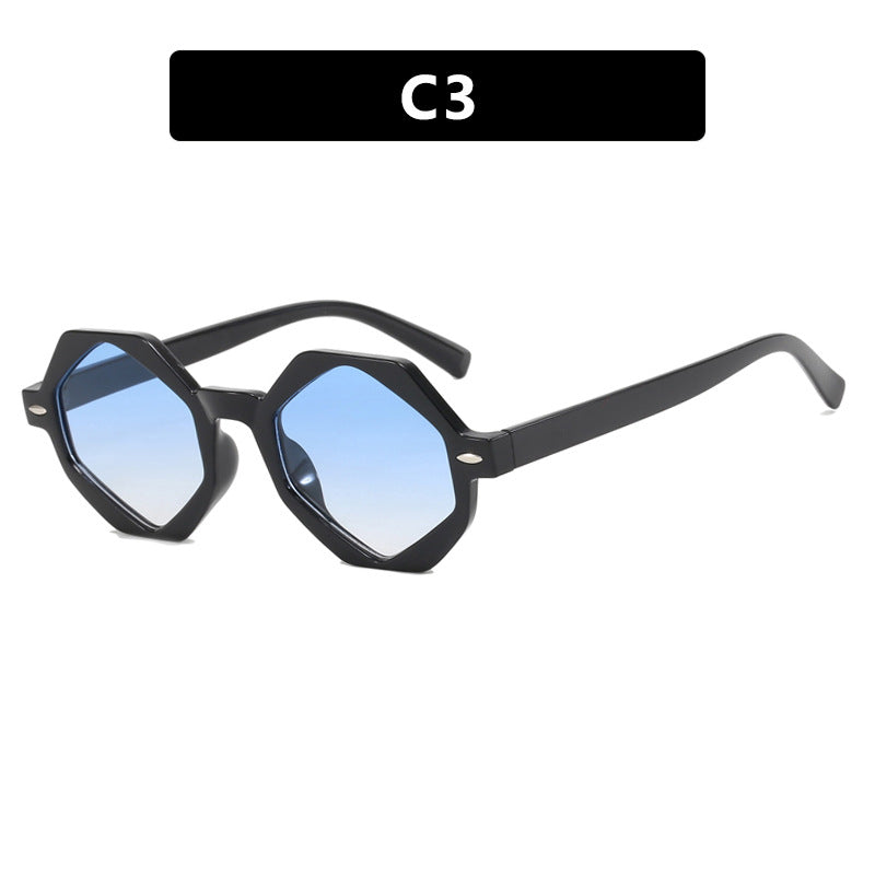 Damen trendige Sonnenbrille im modernen Achtkant-Design Brehn