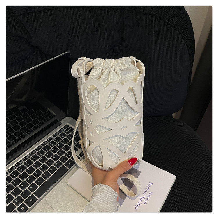WoElegant gemusterte Kordelzugtasche Brehn