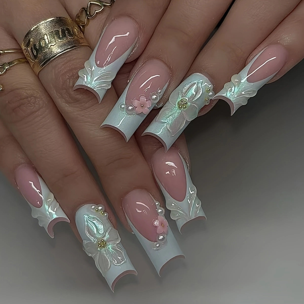 Dekorativer Press-On Nagelset Brehn