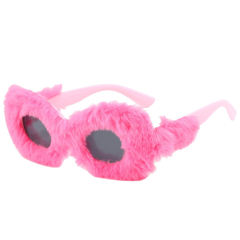 Damen modische Sonnenbrille im trendigen Fleece-Design Brehn