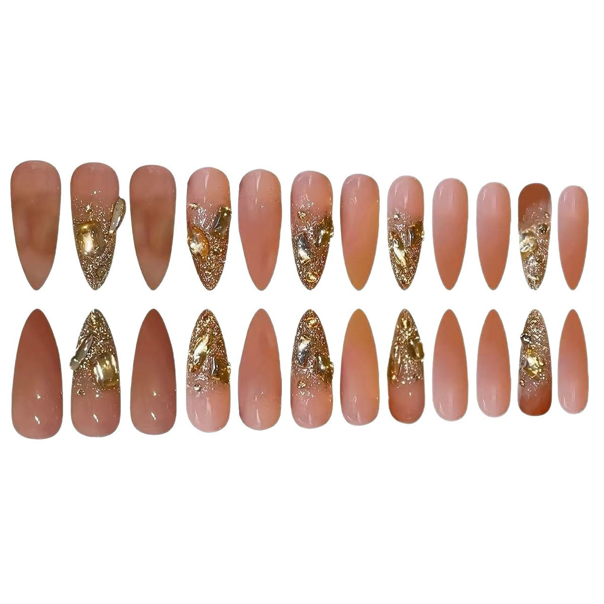 Glamouröse Stiletto-Nagelkunst-Verstärkungen Brehn