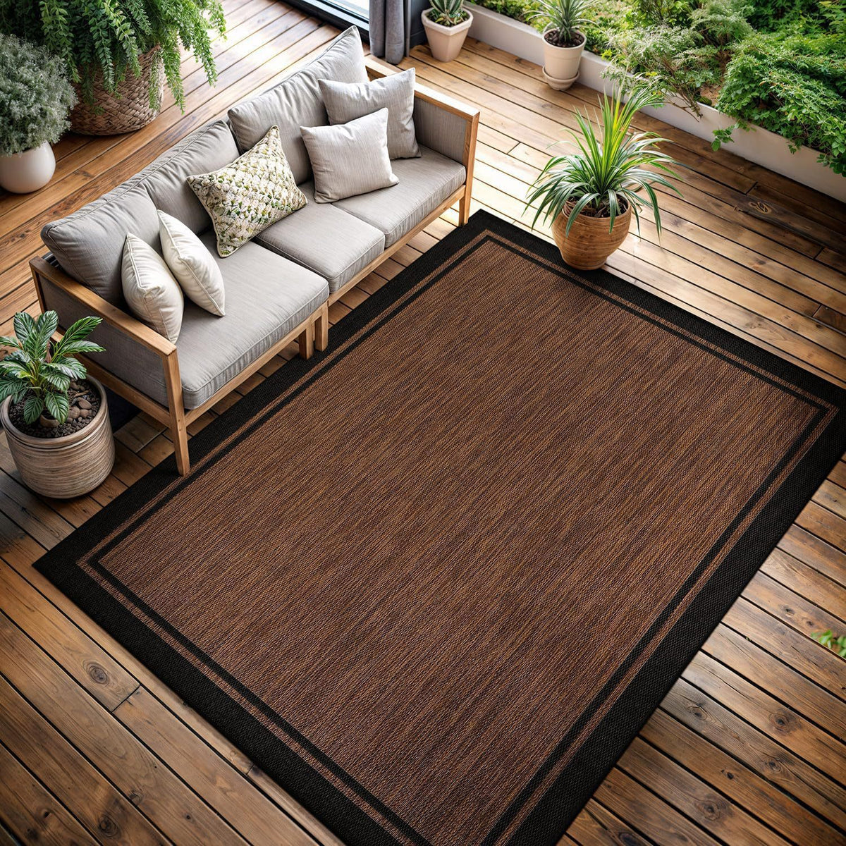 Outdoor Patio Bereich Teppich