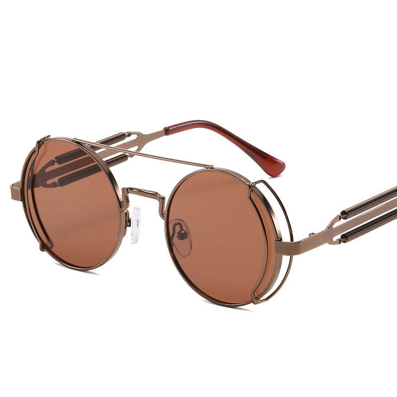 Damen modische Vintage-Sonnenbrille mit innovativem Drahtdesign Brehn