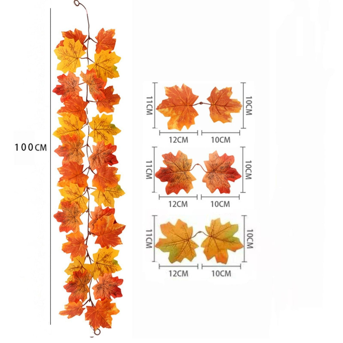 Dekorative Herbstblattgirlande