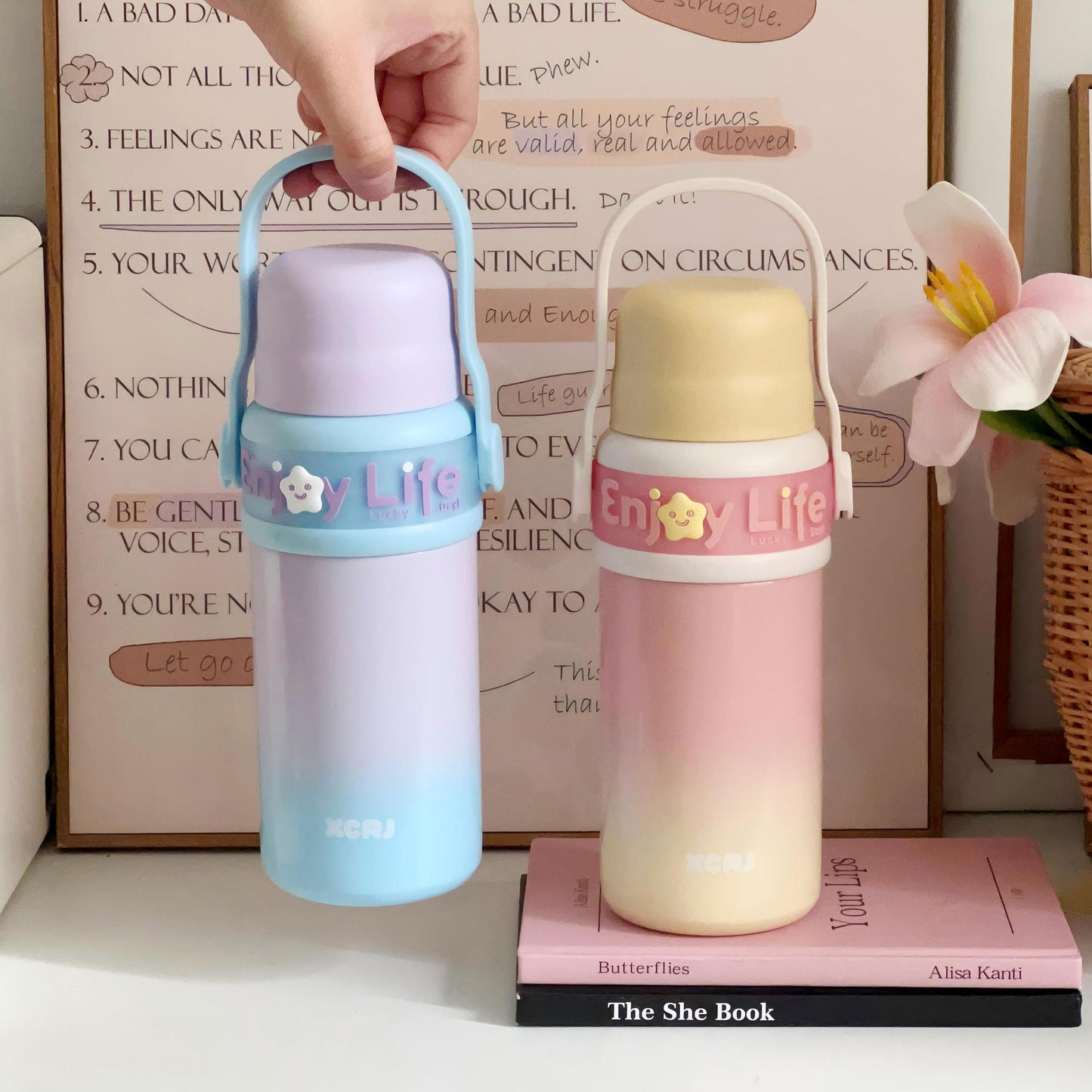 Damen Kunststoff-Isolierflasche mit ergonomischem Griff Brehn