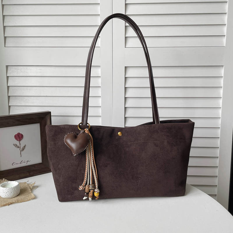 Wildleder Schulter Tote Bag Brehn