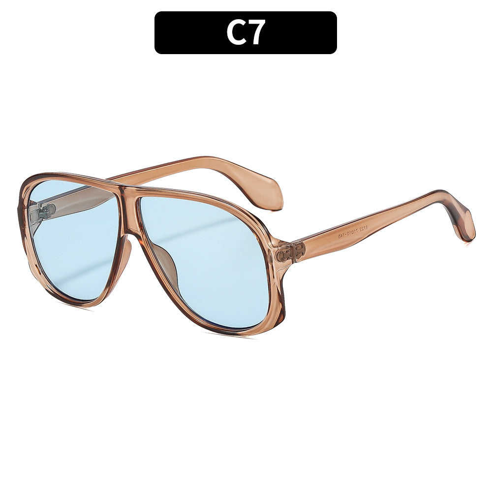 Moderne Übergroße Rechteckige Sonnenbrille