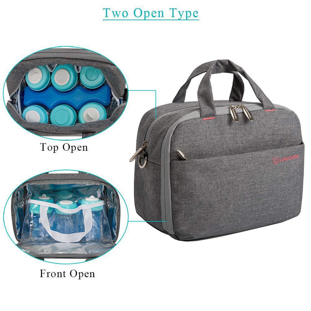 Unisex Kühltasche mit zwei Öffnungsarten und isolierender Innenausstattung Brehn
