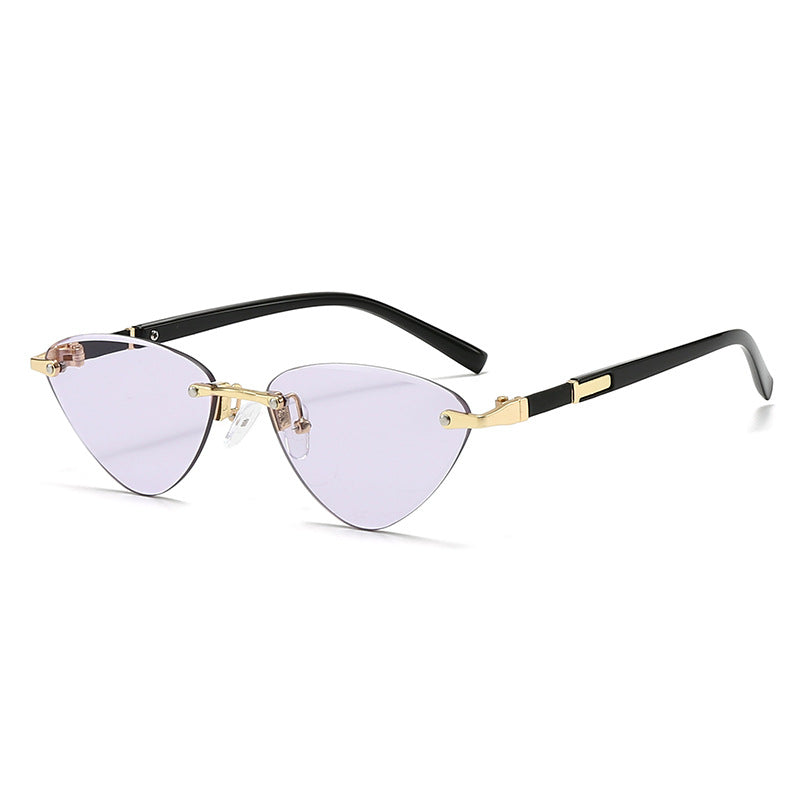 Damen modische Cat-Eye Sonnenbrille mit elegantem Metallrahmen Brehn