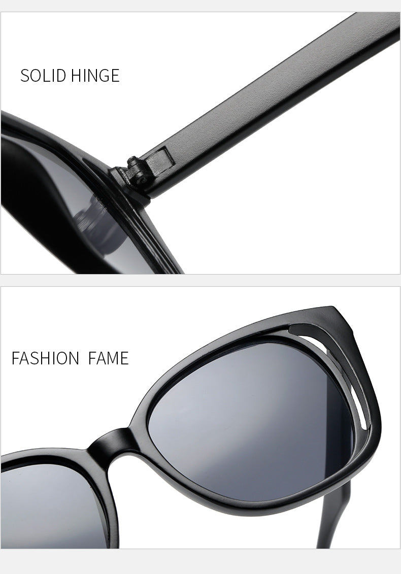 Damen stilvolle Cat-Eye Sonnenbrille mit robustem Rahmen Brehn
