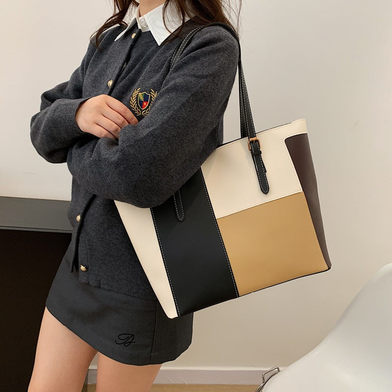 Stylische Farbblock-Tote-Bag Brehn