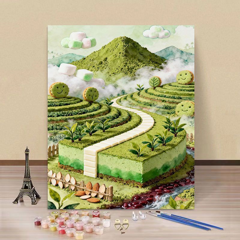 Fantasy Landschaft DIY Malen nach Zahlen Kunstset Brehn