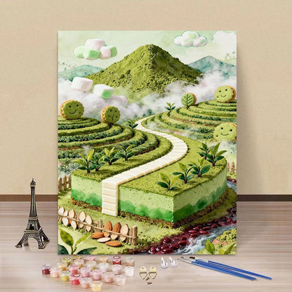 Fantasy Landschaft DIY Malen nach Zahlen Kunstset Brehn