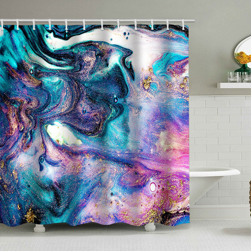 Künstlerisches Marmor Design Duschvorhang Brehn
