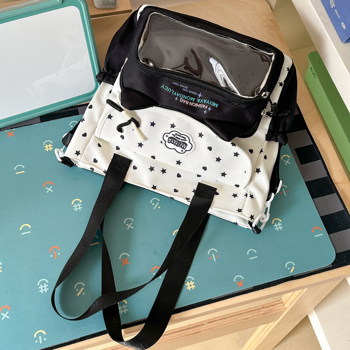 Stylische Wasserfeste Sternmuster Rucksack Brehn