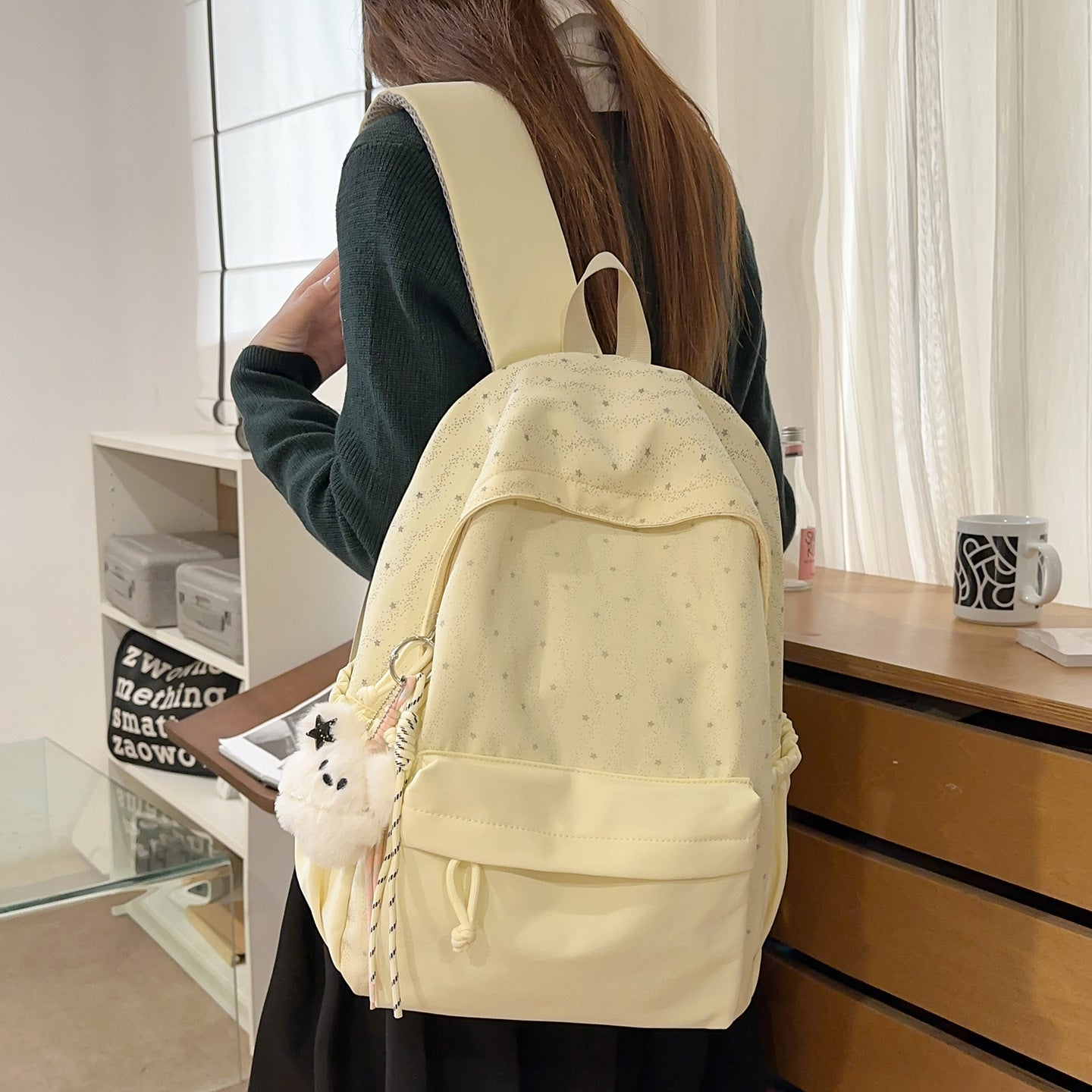 Rucksack mit Niedlichem Sternenmotiv und Praktischem Stauraum Brehn