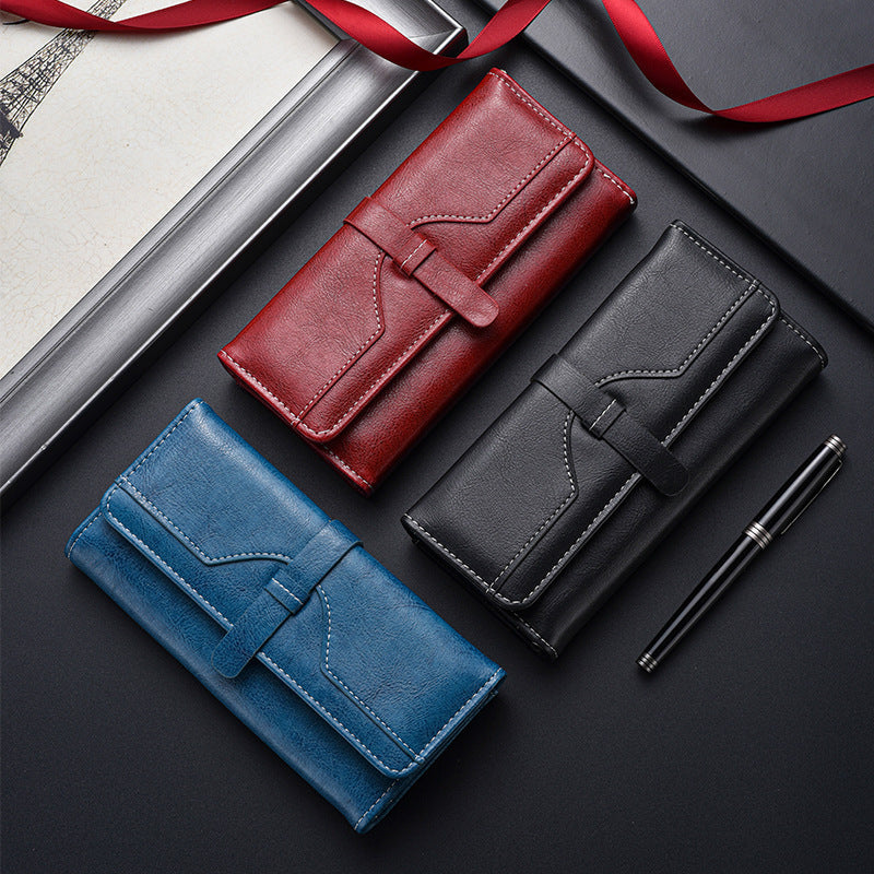 Leder Clutch Geldbörse Brehn