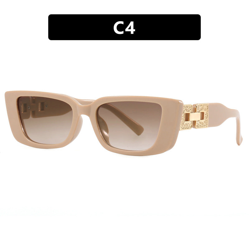 Damen modische Oversized Sonnenbrille mit einzigartigem Leopardenmuster Brehn
