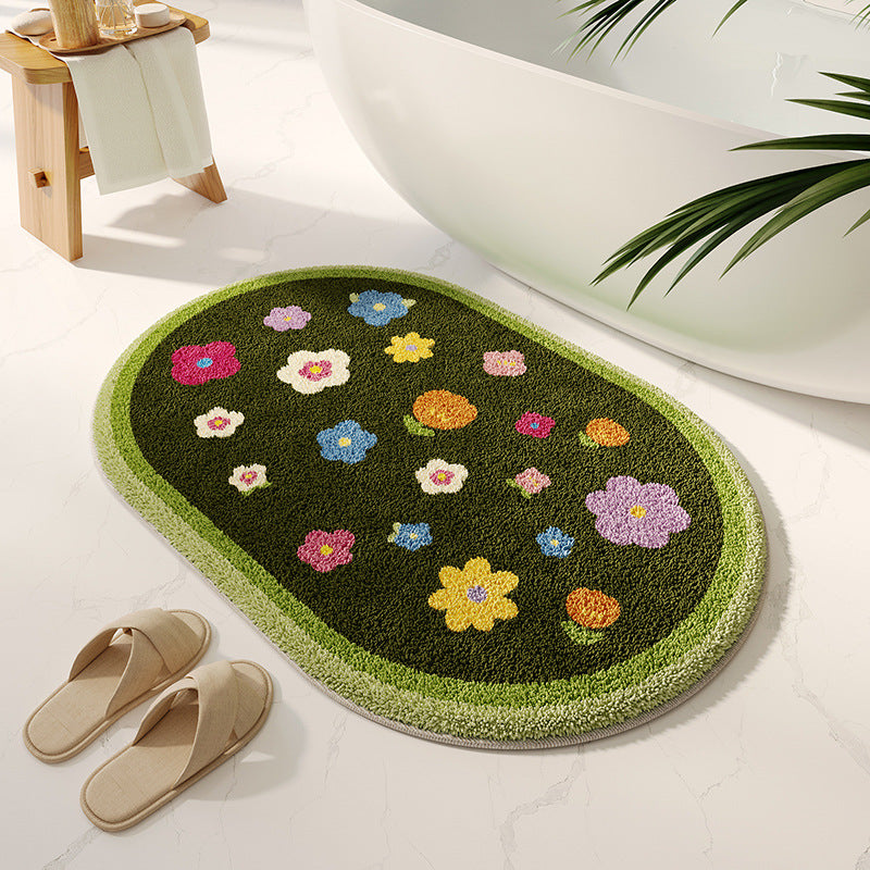 Weicher Floral Badteppich Brehn
