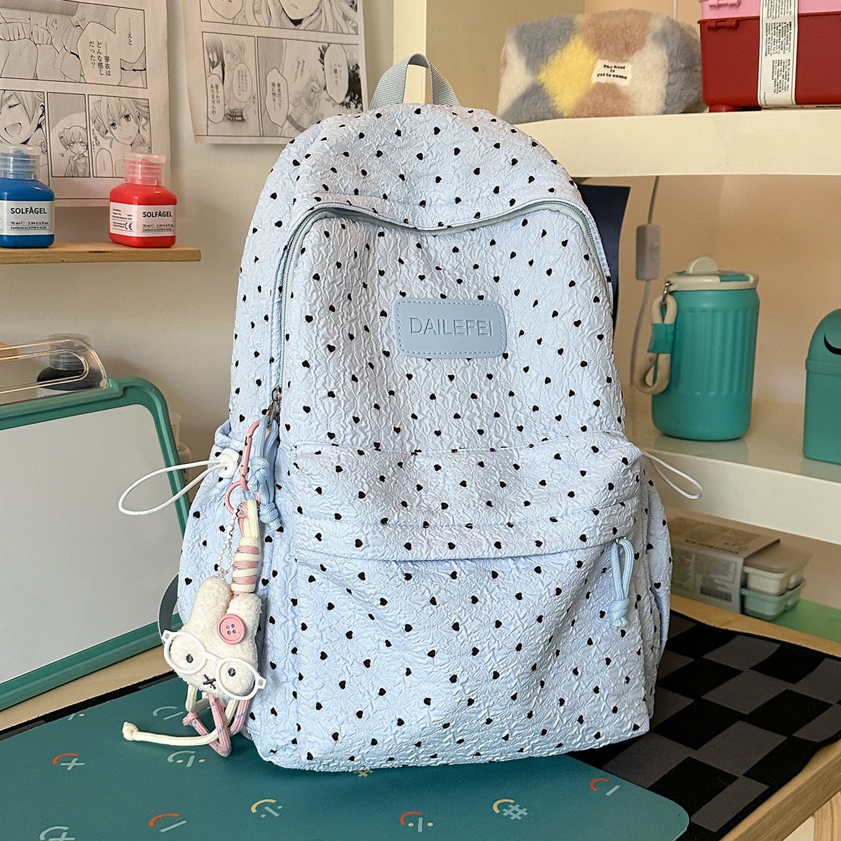 Stylische strukturiertes gemustertes Rucksack Brehn