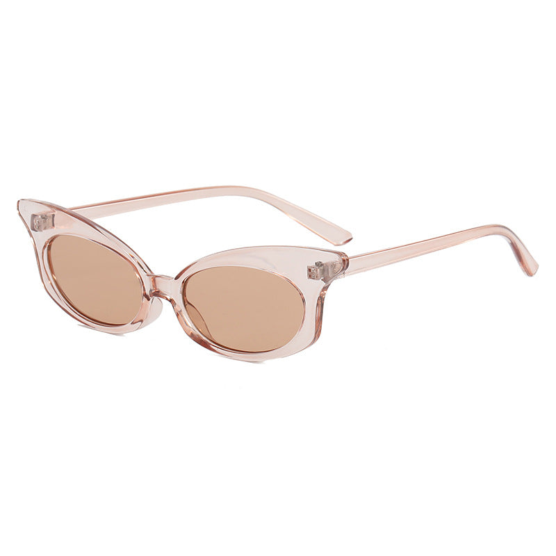 Damen Cat-Eye Sonnenbrille mit transparentem Rahmen und UV-Schutz Brehn