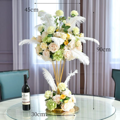 Elegante Floralzentrum Skulptur